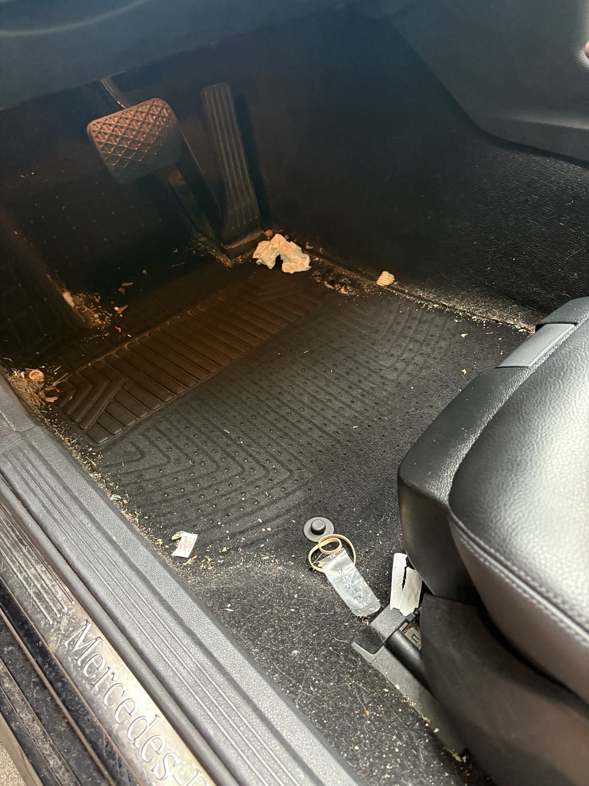 Driver Floor before